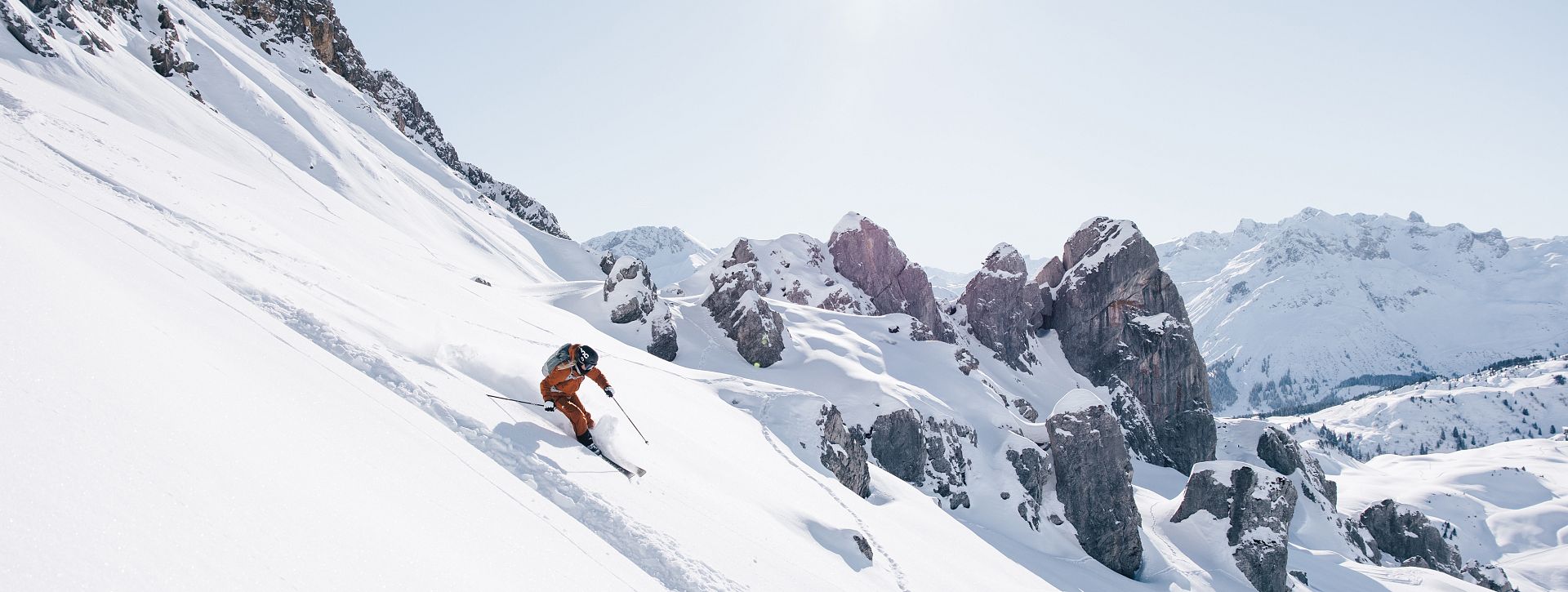 Sonnenskilauf in Warth-Schröcken