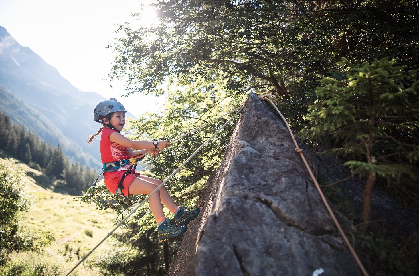 Kinderklettern in Warth-Schröcken am Arlberg