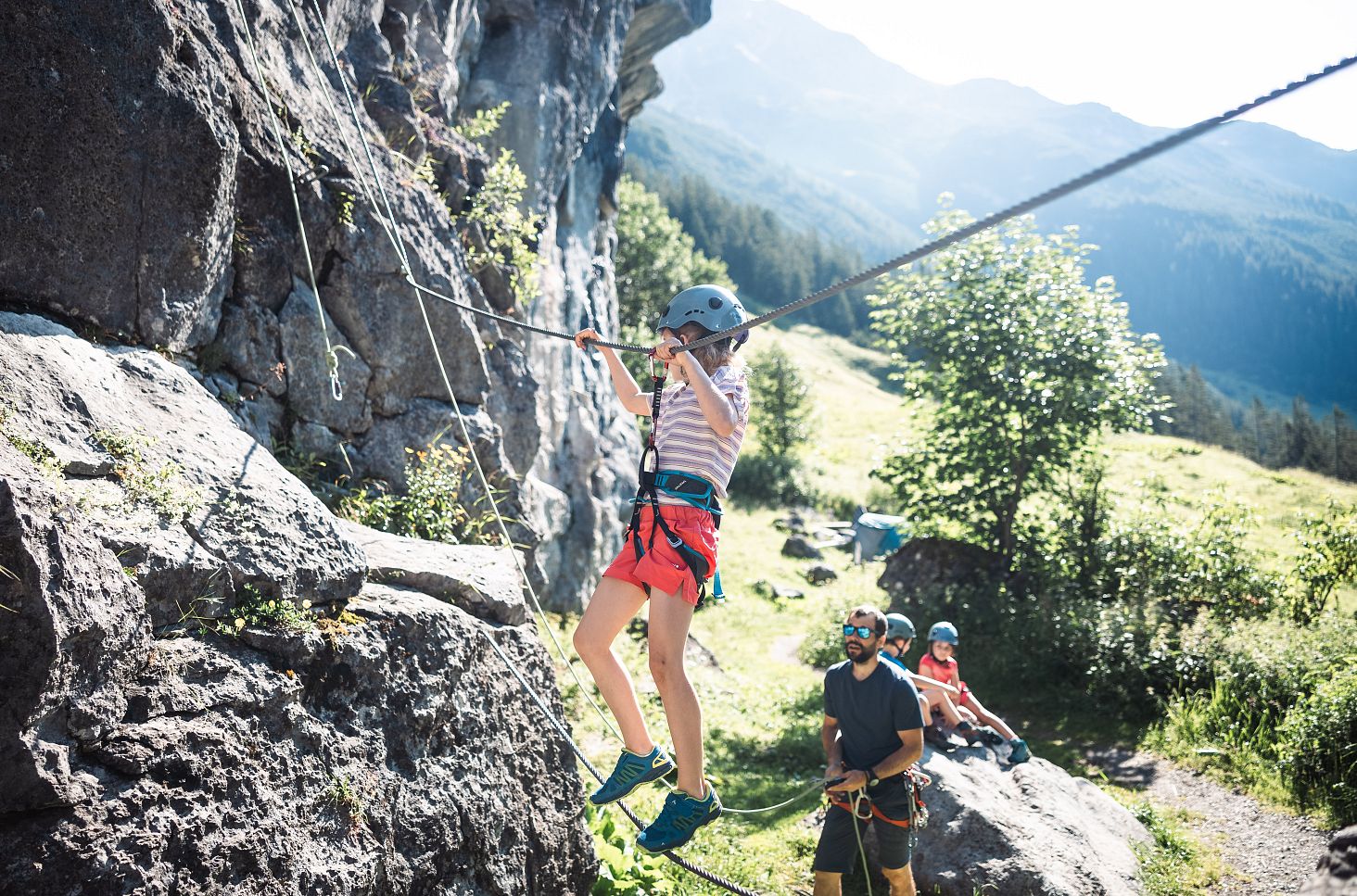 Kinderklettern in Warth-Schröcken am Arlberg