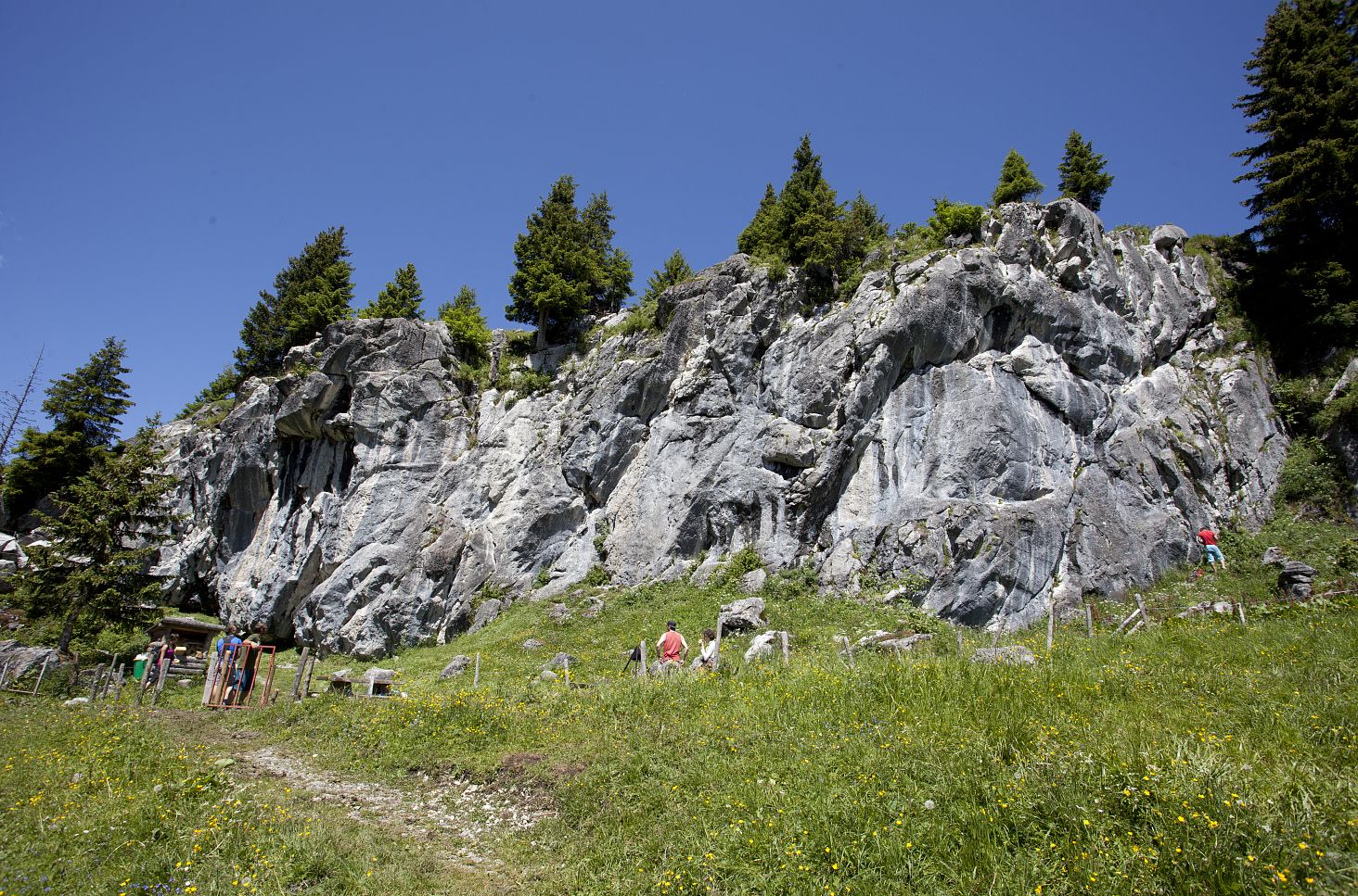 Climbing area Schrofenwies