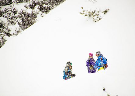 Ein Traum für jeden Freerider: Neuschnee