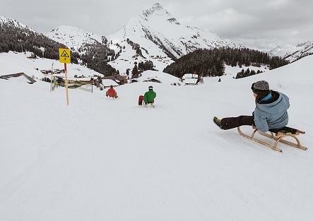 Rodeln an der Dorfbahn