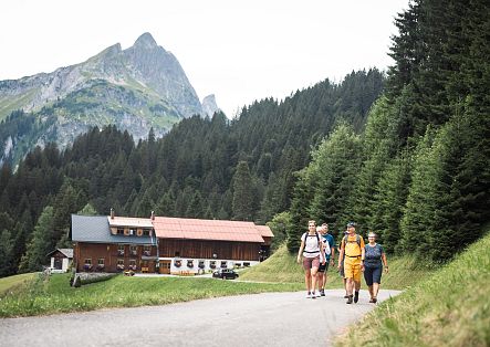 Hiking in Warth-Schröcken in the Bregenzerwald