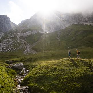 Running route from Gaisbühelalpe