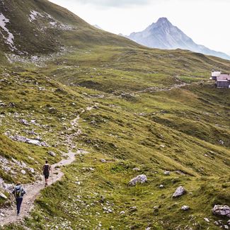 From the Hochtannbergpass to the Haldenwanger Eck and back over the Gehrner Berg