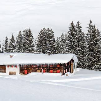 Winter hike from Warth to Lechleiten